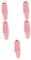 TOPBATHY 5St Fahrradlenkervase Roller Straße Fahrrad Flasche kleine Vase Fahrradvasen Zubehör Fahrrad Dekoration Fahrrad Accessoire Fahrrad Lenker Fahrradlenkerdekoration Gummi Rosa