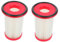 Mikikit 2st Staubsaugerfilter Waschsauger Kabelloser Staubabscheiderfilter Staubsammler Sieb Staubsammelfilter Filterelemente Kabelloses Staubsaugersieb Hepa Orange