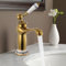 Messing Waschtisch Armatur Retro Wasserhahn Bad Waschbecken Mischbatterie Antik Einhebelmischer KüChearmatur Nostalgie Einhebel Faucet Badarmatur Vintage Waschtischarmatur Waschbecken-Armaturen