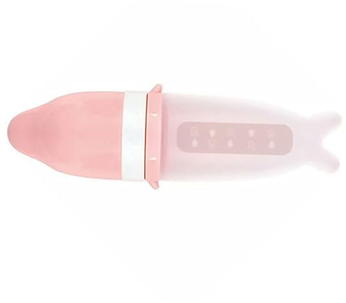CIMAXIC 1 Jeu Biberon Produits De Soins Doux Produits De Soins De Lotion Pour Le Corps Vaisselle D'alimentation Vaisselle Fruits Et Légumes Produits De Soins à Gel De Silice Rose