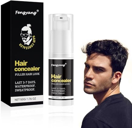 Fengyang® Hair Concealer Creme, Root Coverage Fuller Powder, Haare Concealer Wasserdicht, Haarabdeckstift Für Männer, Schweißfester Haaransatzverstärke