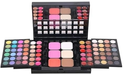 DVERFSWEV-GH Langanhaltende Lidschattenpalette mit Seamless Blend-Technologie – 12+ Stunden knitterfreies Make-up-Set, vegane Tag- und Nachtfarben for die Haut(78 Color)