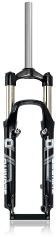 AADDFDD Fourche à Suspension pour VTT 26 Pouces, Frein à Disque en V, Fourche à Ressort 26 Pouces, débattement 80 mm, Pivot Droit 1-1/8, Fourche Avant sans Filetage, Verrouillage Manuel Q