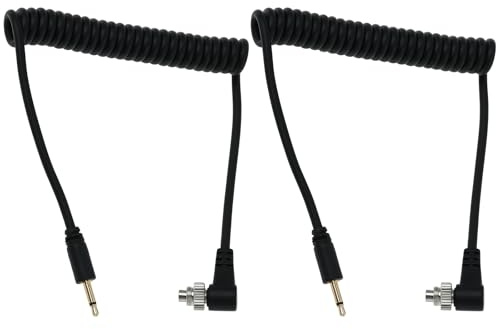 YINETTECH 2 PCs 2,5 Mm auf CL-PC Sync-Buchse Blitzkabel 30-100 cm für Kamera-Blinker