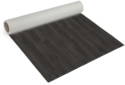 Internethandel Pfordt CV Bodenbelag Holz Admiral Braun, 300x200 cm, pflegeleichter PVC Vinylboden, Meterware für Küche und Wohnzimmer