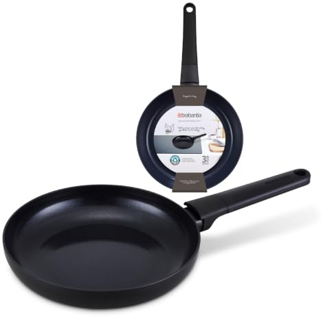 Brabantia VANTA - Poêle Antiadhésive 24 cm - Aluminium 100% Recyclé - Céramique Sans PFAS - Tous Feux Compatible Induction