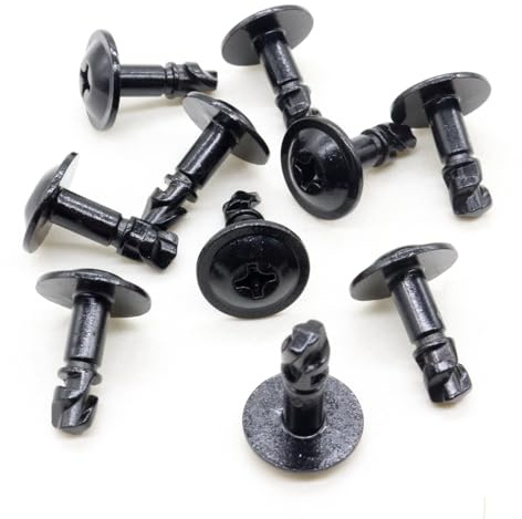 DZMZL Engine Under Cover Protection Pan Screws Metal Rivet Clips Compatible with BMW E38 E39 51-71-8-218-852, 51718218852 Qty 10