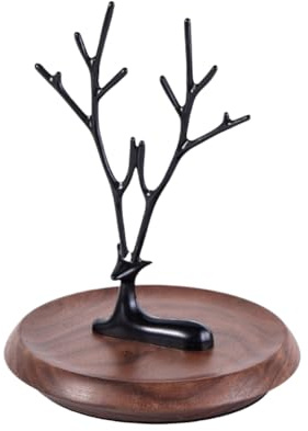 ISTOVO Reindeer Shaped Jewelry Tree Holder - Necklace and Earring Hanging Stand, Practical Jewelry Organizer B