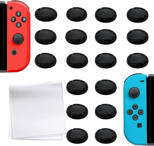 20 Stück Joystick Ersatzkappe für Controller Joystick Kappen Steam Deck Joystick Cap Silikon Thumb Grips Analoge Silikonabdeckungen Ersatz Kompatibel Mit Nintendo/Lite/OLED