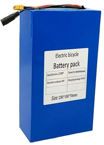 48V 50Ah Ebike Battery, 48V 13S8P Lectric Bike Battery Pack with BMS Protection Board with Charger for 200W 350W 500W 800W 1000W 1200W Motor