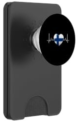Finlandia Bandiera Battito Del Cuore Scandinavia Vacanze PopSockets PopWallet per MagSafe