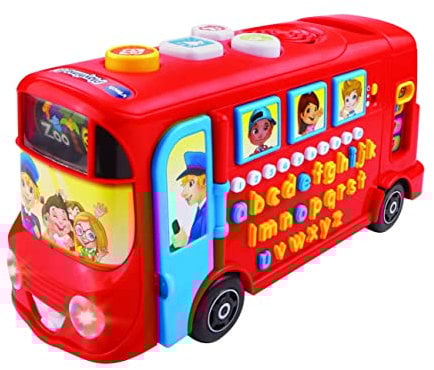VTech Playtime Bus with Phonics, Educational Toy for Children with Letters, Phonics & the Alphabet, Over 100 Interactive Curriculum Questions, Kids Learning Toy for 2, 3, 4+ Years, English Version