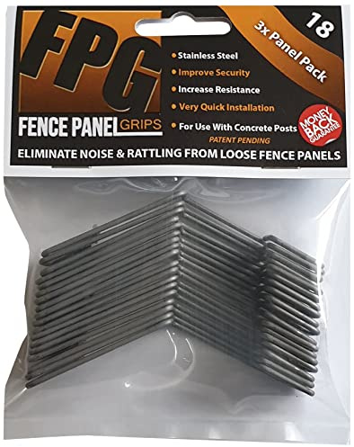 Fence Panel Grips – Anti-Rattle Fence Clips – Prevent Loose Panels & Noise