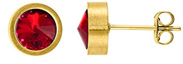 Heideman Ohrringe Damen Coma Gold Edelstahl mit Kristall 6mm poliert | Coma Ohrstecker Gold, Edelstahl, funkelnder Zirkonia, glamouröse Solitär-Ohrstecker, Damen, nickelfrei, Geschenkidee