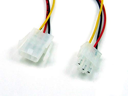POPESQ Connettore Maschio e Femmina 3 Poli cablato, Passo 4.2mm (ATX) #A640