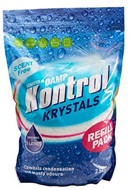 2 X Kontrol Damp Krystals 2.5KG Bag Scent Free Damp Moisture Trap