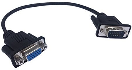 Cerrxian Cable de extensión de monitor de vídeo VGA SVGA de 15 pines HD15 macho a hembra para PC portátil TV Porjector(mf)