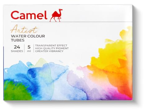 Camlin Kokuyo Artist Tube d'aquarelle 5 ml – 24 nuances (multicolore)