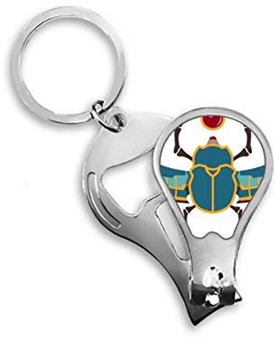 DIYthinker Egypt Red Yellow Blue Beetle Atonism Toenail Clipper Cutter