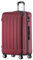 BEIBYE Zwillingsrollen Hardcase Reisekoffer Koffer Trolleys Hartschale in XL-L-M in 14 Farben (Weinrot, Großer Koffer (76 cm))