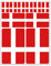 Biomar Labs® 10 x Vinyl Aufkleber Autoaufkleber Stickers Fahne Flagge Dänemark Denmark Dänisch Auto Moto Motorrad Fahrrad Scooter Fenster D 32