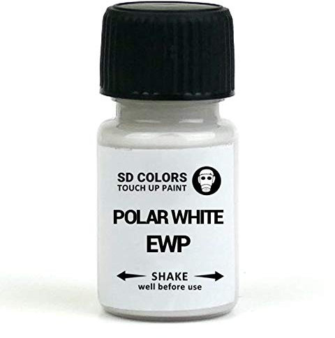 SD COLORS POLAR WHITE EWP New Touch Up Paint 8ML REPAIR SCRATCH CHIP BRUSH COLOR CODE EWP POLAR WHITE (JUST PAINT)