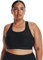 Under Armour Women UA Crossback Mid Bra, comfortable and long-wearing sports bra for women, running bra with removable cups