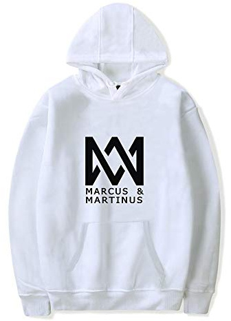 Marcus and Martinus Kapuzenpullover Unisex Winter Warm Langarm Mit Tasche mit Kordelzug Hoodie Pullover Outerwear Fashion Drucken Muster Sweatshirt Casual Sweatjacke