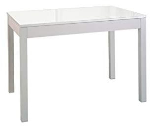 ASTIMESA Mesa de Cocina Extensible con Carro Blanco 70x110cm