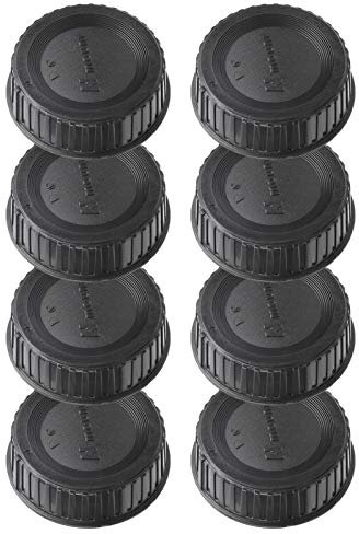 Akozon Tapa de la Lente de la cámara 8 Piezas para cámara de Cubierta Trasera de Lente de Montaje F para Lente de cámara para para Nikon con Montura F