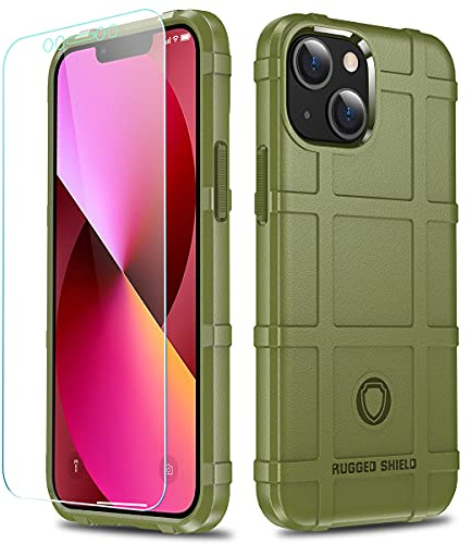 LABILUS iPhone 13 Mini Case, Rugged Shield 8ft Drop Proof TPU Thick Armor Tactical Protective Case Compatible with 13 Mini (5.4 inch) - Army Green