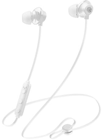Music Sound | Bluetooth EARPHONES | Auricolare Bluetooth Universale con Remote control - Durata Batteria 6 Ore - Bianco
