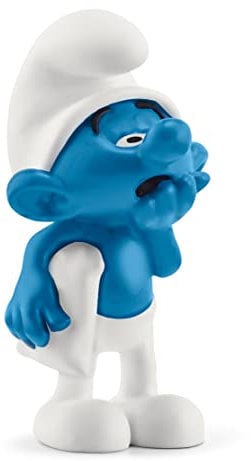 SCHLEICH 20838 Fauli Schlumpf, für Kinder ab 3+ Jahren, The Smurfs - Pre School Smurfs Figurines