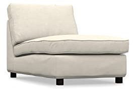 COMFORTLY Schonbezug für Sofa, Bett, handgefertigt, kompatibel mit Kivik, 3-Sitzer-Schlafsofa, nur Bezüge (Krone, elfenbeinfarben)