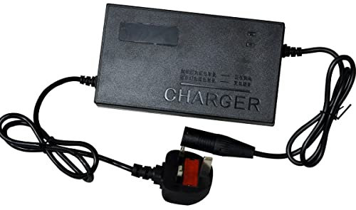 Battery Charger Unit, TOTMOX 24V 2A-3A 7AH-32AH Battery Charger Three-phase Charging for Motorcycle Mobility Scooter Wheelchair, Universal ABS Flame Retardant Material Battery Charger Maintainer