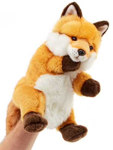 Uni-Toys - Handpuppe Rotfuchs klassisch - 28 cm (Höhe) - Plüsch-Puppe, Fuchs - Plüschtier, Kuscheltier