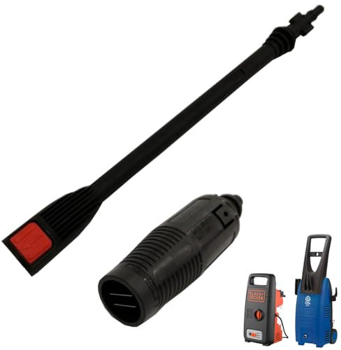 Parpyon® Accessori ricambi per idropulitrice Annovi Reverberi - Black&decker, Lancia portatestine + 1 Testina Regolabile, Accessori testine,erogatori, spazzole (KIT 772-R)