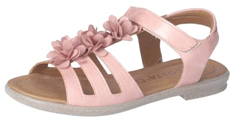 RICOSTA Mädchen Riemchensandalen Aurora, Kinder Sandalen, Weite: MITTEL, offene Schuhe, Strandschuhe, Sandaletten, Sommersandalen, Rose (310), 36 EU
