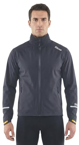 Sikma MENS CYCLING WATERPROOF JACKETS RUNNING TOPS HOODED JACKET WINDPROOF OUTDOOR CASUAL JACKET (PU GRY,S)