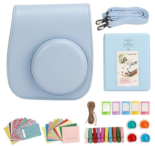 Gugxiom Mini 12 Kit de Accesorios para Cámara, Compatible con Cámara Instantánea Instax Mini 12, Incluye Estuche, Álbum, Pegatinas, Marcos de Fotos, Marco de Papel, Filtros,