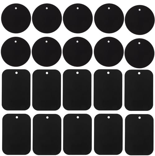 20pcs Phone Magnet Sticker, Magnetic Phone Car Mount Discs, Phone Magnet, Metal Plate for Magnetic Phone Holder, Sticky Magnetic Pads, Magnetic Stickers, Magnetic Phone Sticker, for Car Mount Phone