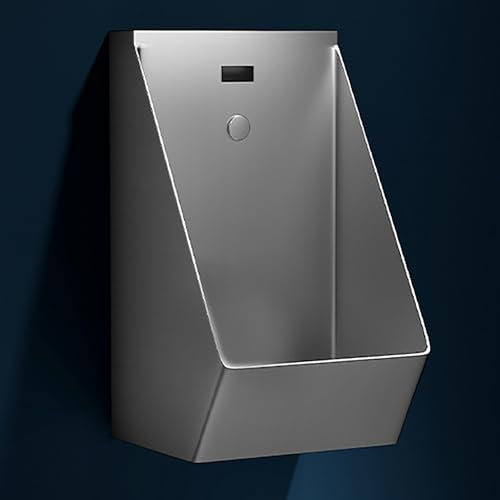 FZSERUN Familienbadezimmer Toilette, Urinal Wannen Herren Edelstahl 304, Mit Sensor SpüLventil, Kommerzielles Herrenurinal, FüR Erwachsene/Badezimmer/Hotels/Einkaufen,05