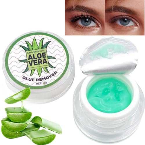 Eyelash Extension Remover Cream,Lash Extension Remover Cream,Mild Eyelash Remover for Extensions,Fast Dissolution Low Irritation Lash Remover Cream for women,Professional Eyelash Glue Remover(Aloe)