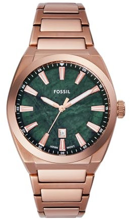 FOSSIL Herren Analog Quarz Uhr mit Edelstahl Armband FS6074