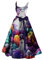 Adventskalender Männer, Halloween Kostüm Damen Gruselig Blutige Kostüm Aufdruck Halloween Kleid Fur Damen Ärmellos Elegant Brautkleid Horror Zombie Braut Faschingskostüme