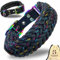Ben&Bruno Hundehalsband | Breit & Verstellbar | 100% Handgefertigt | Robust, Sicher & Langlebig | Starkes Paracord Halsband | Halsbänder für Kleine, Mittelgroße & Große Hunde | Schwarz - XL