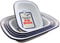 Fixtures Business & Homewares Enamel Blue Rimmed Pie & Pudding Dish | Camping | Outdoor Dining | Camper Vans | Caravan | Oven Friendly | Falcon Enamel | 16cm x 6 Pack (20cm)