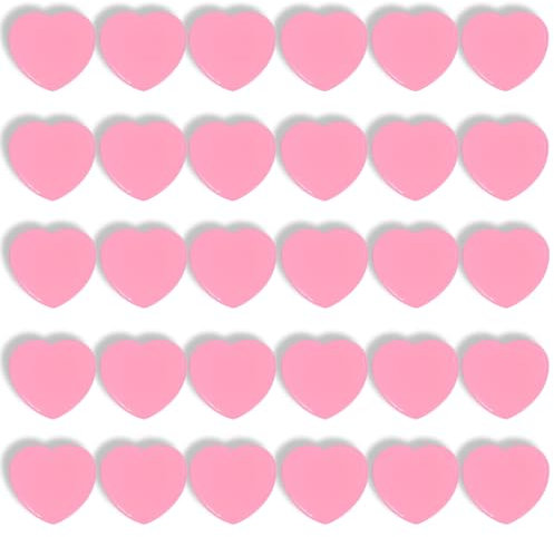 DUJEQM Magnete für Magnettafel Kühlschrankmagnete, 30 Stück Magnet Magnete Stark Magnete Kühlschrank Mini Magnete Klein Whiteboard Magnete Herz Magneten für Tafel Schule Magnetwand Pinnwand Büro, Rosa