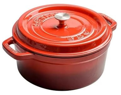 SDA287MZ Casserole Dishes Enameled Cast Iron Crock-Pot Soup Stew Pot Cooking Pot Uncoated Non-Stick Cookware Cooking Pot(3.8l)