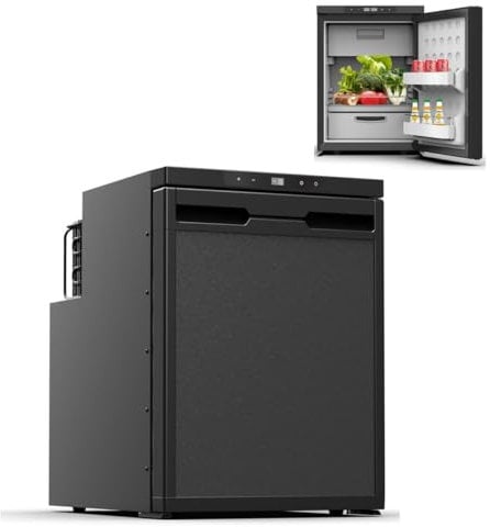 Lusso 12V/240V 43.4L Compressor Fridge Freezer with Digital Display, Reversible Door, 45dB Noise, 12v/240v Dual Power, CR50X